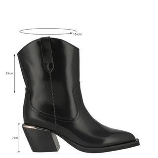 Botín con Tacón Api250817 Piel Negro