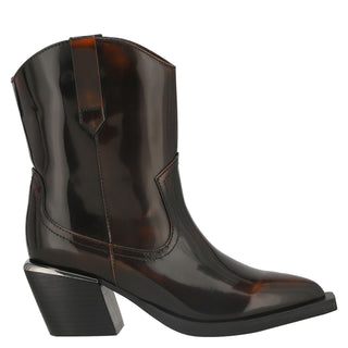 Botín con Tacón Api250817 Piel Cafe