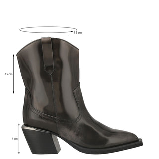 Botín con Tacón Api250817 Piel Gris