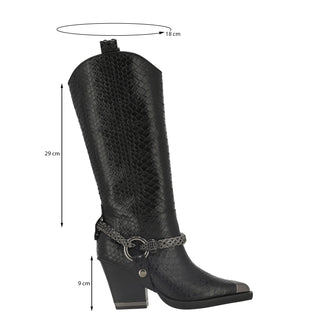 Bota Api250851 Piel Negro