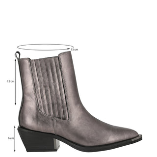 Botín con Tacón Api250903 Piel Gris