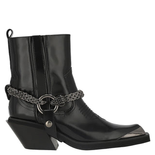 Botín con Tacón Api250926 Piel Negro