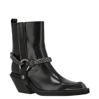 Botín con Tacón Api250926 Piel Negro