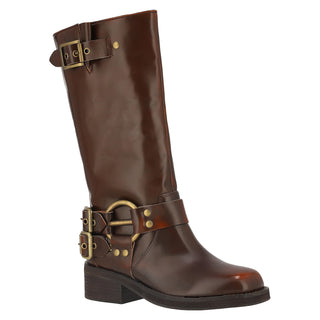 Bota con Tacon Api251108 Piel Camel