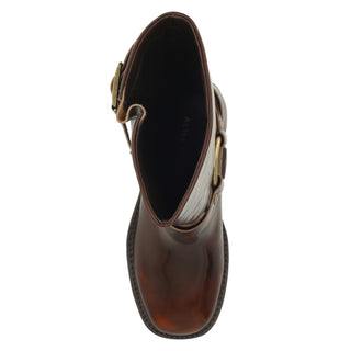 Bota con Tacon Api251108 Piel Camel