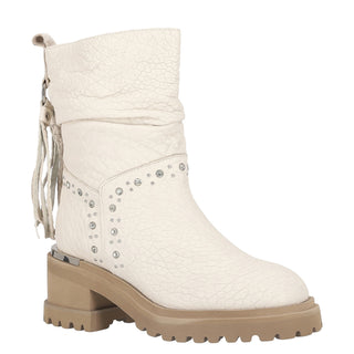 Botín con Tacón Api251184 Piel Beige