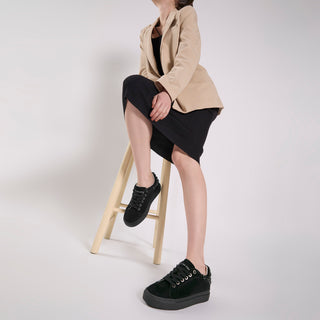 Tenis Api251554 Piel Negro